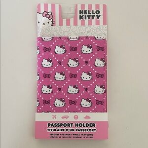Hello Kitty Pink and White Travel Passport Cover